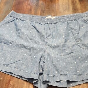 Sonoma High Waist Blue Shorts with Elastic Waistband